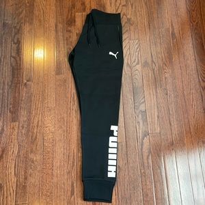 NWT women’s small cotton black Puma Joggers